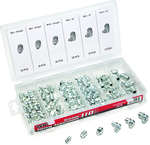 110 Pc. Grease Fitting Assortment - stright and 90 degree fittings - Top Tool & Supply