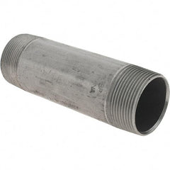 Value Collection - 1-1/2" Diam x 5-1/2" Long Steel Black Pipe Nipple - Threaded - Top Tool & Supply