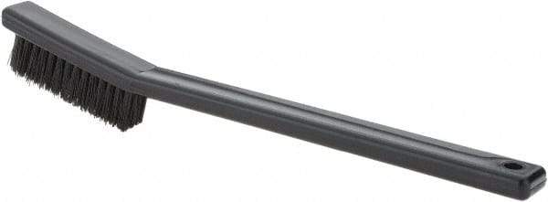 Weiler - 3 Rows x 7 Columns Nylon Scratch Brush - 7" OAL, 1/2 Trim Length, Plastic Handle - Top Tool & Supply