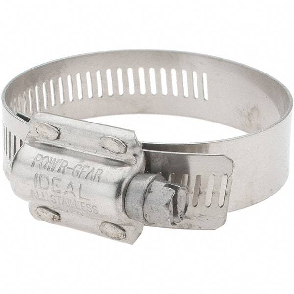 IDEAL TRIDON - 1-1/4 to 2-5/8" Diam, Stainless Steel High Torque Worm Drive Clamp - Top Tool & Supply