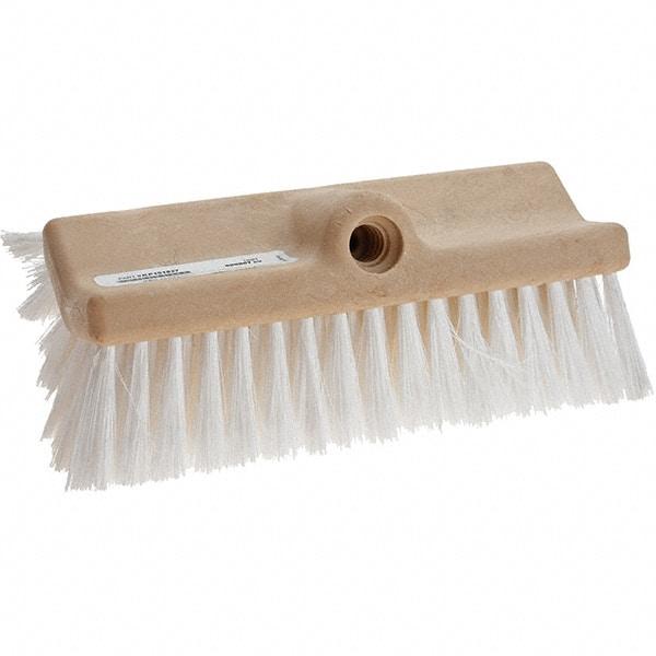 Weiler - Synthetic Scrub Brush - 10" Long Head, White - Top Tool & Supply