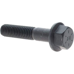 Value Collection - 1/2-13 UNC, 2-1/2" Length Under Head, Hex Drive Flange Bolt - 1-1/4" Thread Length, Grade 8 Alloy Steel, Smooth Flange, Uncoated - Top Tool & Supply