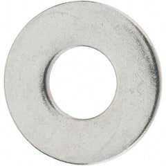 Value Collection - 1/4" Screw, Grade 18-8 Stainless Steel Flat Washer - 0.312" ID x 0.734" OD, 0.065" Thick - Top Tool & Supply