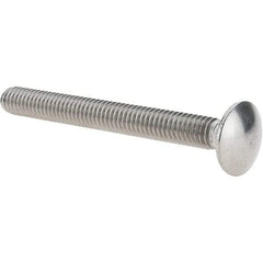 Value Collection - 5/16-18 UNC 3" Length Under Head, Standard Square Neck, Carriage Bolt - 18-8 Stainless Steel, Uncoated - Top Tool & Supply