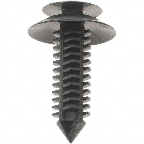 Value Collection - 8mm Hole Diam, 14mm OAL, Ratchet Shank, Nylon Panel Rivet - 8mm Material Thickness - Top Tool & Supply