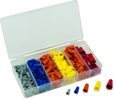 158 Pc. Wire Nut Assortment - Flame-Retardant Polypropylene Shell - Top Tool & Supply