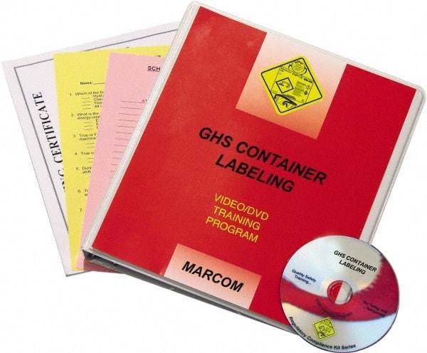 Marcom - GHS Container Labeling, Multimedia Training Kit - 12 Minute Run Time DVD, 1 Course, English - Top Tool & Supply