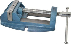 Wilton - 5" Jaw Opening Capacity x 2-1/8" Throat Depth, Horizontal Drill Press Vise - 5" Wide x 2-1/8" High Jaw, Stationary Base, Standard Speed, 12-3/4" OAL x 4.4" Overall Height, Cast Iron - Top Tool & Supply