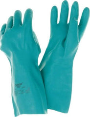 Ansell - 15" Long, 22 mil Thick, Chemical Resistant Gloves - Green - Top Tool & Supply