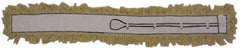 PRO-SOURCE - 60" Long x 3-1/2" Wide Cotton Dust Mop Head - White, Looped Head, Launderable - Top Tool & Supply