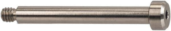 Made in USA - 5/32" Shoulder Diam x 1/4" Shoulder Length, #6-32 UNC, Hex Socket Shoulder Screw - 316 Stainless Steel, Uncoated, 1/8" Head Height x 9/32" Head Diam - Top Tool & Supply