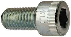 Made in USA - 5/8-11 UNC Hex Socket Drive, Socket Cap Screw - Alloy Steel, Zinc-Plated Finish, Fully Threaded, 1-1/4" Length Under Head - Top Tool & Supply