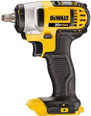 DeWALT - 3/8" Drive 20 Volt Pistol Grip Cordless Impact Wrench & Ratchet - 2,300 RPM, 0 to 2,700 BPM, 130 Ft/Lb Torque, Lithium-Ion Batteries Not Included - Top Tool & Supply