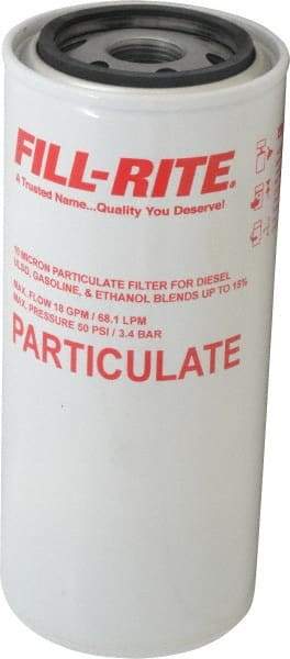 Tuthill - 1 Inlet Size, 3-5/8 Outlet Size, 18 GPM, Pump Filter - 8-1/2 Long, 10 Micron Mesh, Cast Iron - Top Tool & Supply