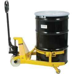 Wesco Industrial Products - 660 Lb Load Capacity, 55 Gal Drum Lifter - 28-1/2" Wide x 47-1/2" High, 3 Steel Wheels - Top Tool & Supply