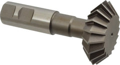 Keo - 2-1/4° 2-1/4" Cut Diam, 3/4" Cut Width, 7/8" Shank, High Speed Steel Double-Angle Cutter - Top Tool & Supply