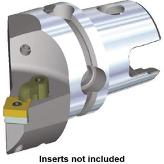 Kennametal - Left Hand Cut, Size KM50, SN.. Insert Compatiblity, Internal or External Modular Turning & Profiling Cutting Unit Head - 35mm Ctr to Cutting Edge, 62.5mm Head Length, Through Coolant, Series M-Clamping - Top Tool & Supply