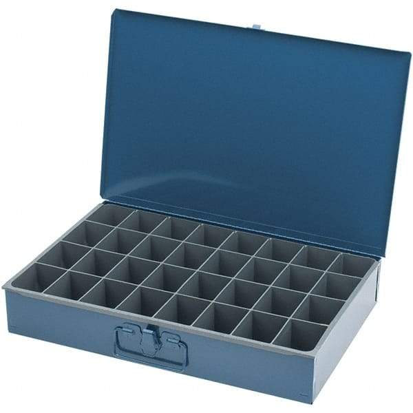 Durham - Small Parts Storage Box - Steel Frame, 32 Compartments - Top Tool & Supply