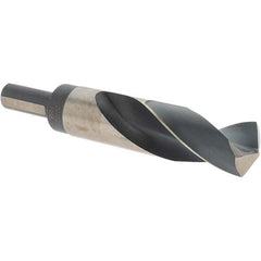 Made in USA - 29/32" High Speed Steel, 135° Point, Round with Flats Shank Maintenance Drill Bit - Top Tool & Supply