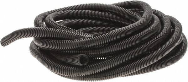 Value Collection - 25' Long, Flexible Wire Loom Conduit - Plastic, 1/2" ID - Top Tool & Supply