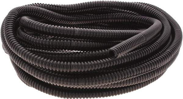 Value Collection - 25' Long, Flexible Wire Loom Conduit - Plastic, 1/4" ID - Top Tool & Supply