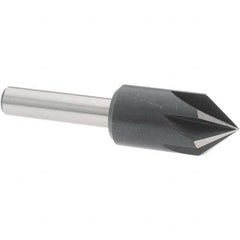 Value Collection - 1/2" Head Diam, 1/4" Shank Diam, 6 Flute 82° High Speed Steel Countersink - Top Tool & Supply