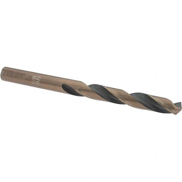 Import - 5/16" High Speed Steel, 135° Point, Round with Flats Shank Maintenance Drill Bit - Top Tool & Supply