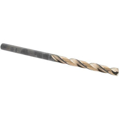 Made in USA - 9/64" High Speed Steel, 135° Point, Straight Shank Maintenance Drill Bit - Top Tool & Supply