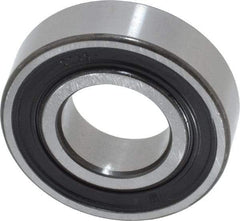 SKF - 15mm Bore Diam, 32mm OD, Double Seal Deep Groove Radial Ball Bearing - 9mm Wide, 1 Row, Round Bore, 2,850 Nm Static Capacity, 5,850 Nm Dynamic Capacity - Top Tool & Supply