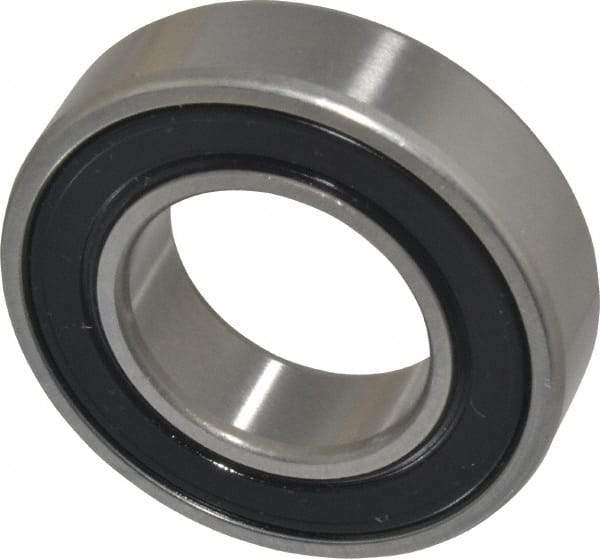 SKF - 25mm Bore Diam, 47mm OD, Double Seal Deep Groove Radial Ball Bearing - 12mm Wide, 1 Row, Round Bore, 6,550 Nm Static Capacity, 11,900 Nm Dynamic Capacity - Top Tool & Supply