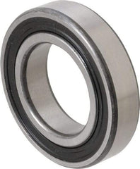 SKF - 35mm Bore Diam, 62mm OD, Double Seal Deep Groove Radial Ball Bearing - 14mm Wide, 1 Row, Round Bore, 10,200 Nm Static Capacity, 16,800 Nm Dynamic Capacity - Top Tool & Supply