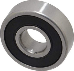 SKF - 12mm Bore Diam, 32mm OD, Double Seal Deep Groove Radial Ball Bearing - 10mm Wide, 1 Row, Round Bore, 3,100 Nm Static Capacity, 7,280 Nm Dynamic Capacity - Top Tool & Supply