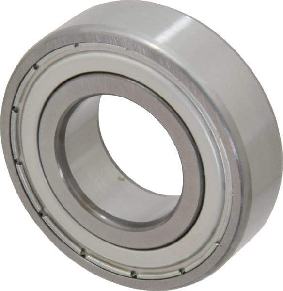 SKF - 25mm Bore Diam, 52mm OD, Double Shield Deep Groove Radial Ball Bearing - 15mm Wide, 1 Row, Round Bore, 7,800 Nm Static Capacity, 14,800 Nm Dynamic Capacity - Top Tool & Supply