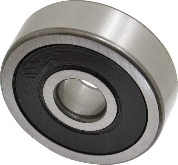 SKF - 10mm Bore Diam, 35mm OD, Double Seal Deep Groove Radial Ball Bearing - 11mm Wide, 1 Row, Round Bore, 3,400 Nm Static Capacity, 8,520 Nm Dynamic Capacity - Top Tool & Supply