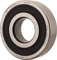 SKF - 25mm Bore Diam, 62mm OD, Double Seal Deep Groove Radial Ball Bearing - 17mm Wide, 1 Row, Round Bore, 11,600 Nm Static Capacity, 23,400 Nm Dynamic Capacity - Top Tool & Supply