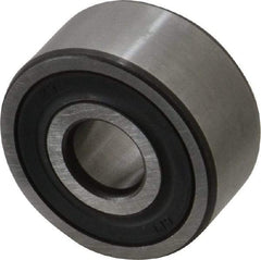 SKF - 10mm Bore Diam, 30mm OD, Double Seal Angular Contact Radial Ball Bearing - 14mm Wide, 2 Rows, Round Bore, 4,300 Lb Static Capacity, 7,610 Lb Dynamic Capacity - Top Tool & Supply