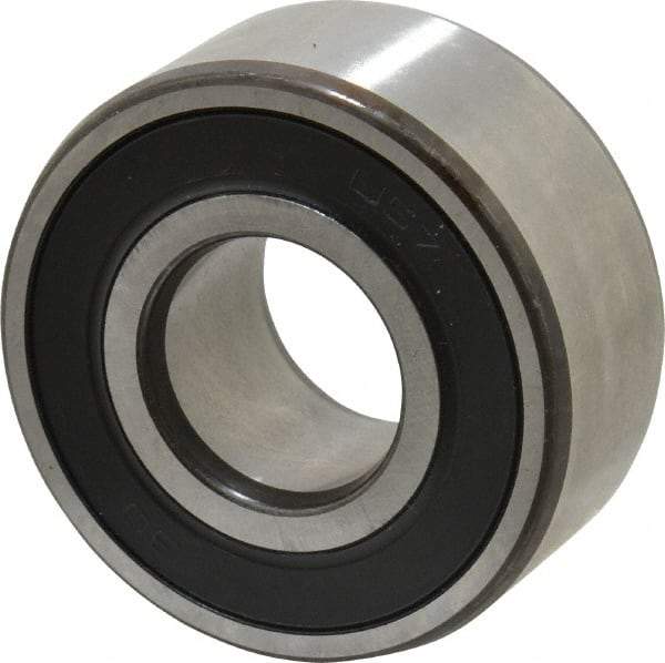 SKF - 20mm Bore Diam, 47mm OD, Double Seal Angular Contact Radial Ball Bearing - 20.6mm Wide, 2 Rows, Round Bore, 12,000 Lb Static Capacity, 19,000 Lb Dynamic Capacity - Top Tool & Supply