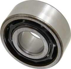 SKF - 25mm Bore Diam, 62mm OD, Open Angular Contact Radial Ball Bearing - 25.4mm Wide, 2 Rows, Round Bore, 20,400 Lb Static Capacity, 30,700 Lb Dynamic Capacity - Top Tool & Supply