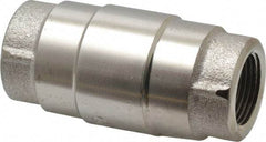 Strataflo - 3/4" Nickel Plated Brass Check Valve - Inline, FNPT x FNPT, 400 WOG - Top Tool & Supply