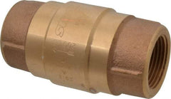 Strataflo - 1" Brass Check Valve - Inline, FNPT x FNPT, 200 WOG - Top Tool & Supply