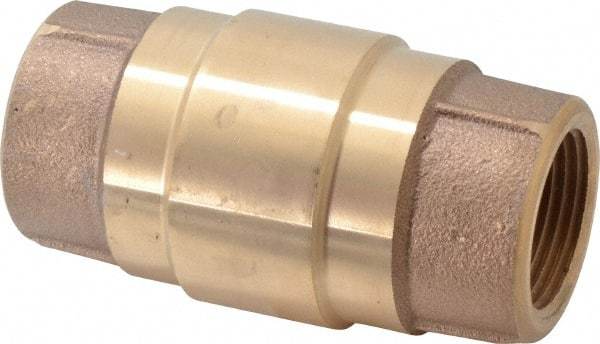 Strataflo - 1" Brass Check Valve - Inline, FNPT x FNPT, 400 WOG - Top Tool & Supply