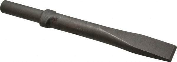 Ingersoll-Rand - 1" Head Width, 9" OAL, 3/4" Shank Diam, Flat Chisel - Round Drive, Round Shank, Steel - Top Tool & Supply