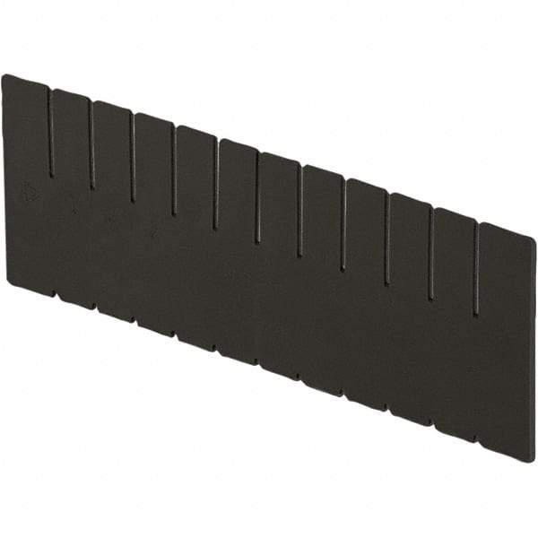 LEWISBins+ - 11-1/4" High, Black Bin Divider - Use with DC3120, Long Side Measures 11.3" Tall - Top Tool & Supply