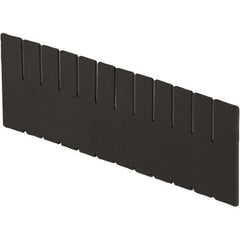 LEWISBins+ - 11-1/4" High, Black Bin Divider - Use with DC3120, Long Side Measures 11.3" Tall - Top Tool & Supply