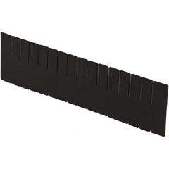 LEWISBins+ - 20-1/4" High, Black Bin Divider - Use with DC3120, Long Side Measures 11.3" Tall - Top Tool & Supply