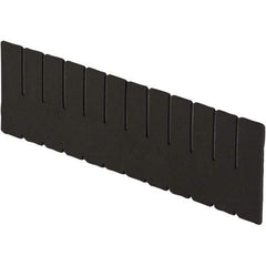 LEWISBins+ - 5-3/8" High, Black Bin Divider - Use with DC2060, Short Side Measures 5.4" Tall - Top Tool & Supply