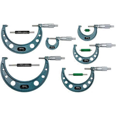 Mitutoyo - Mechanical Outside Micrometer Sets Minimum Measurement (Decimal Inch): 0.0000 Maximum Measurement (Decimal Inch): 6.0000 - Top Tool & Supply