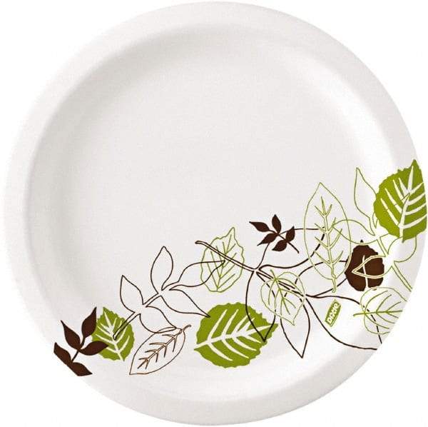 Dixie - Pathways Soak-Proof Shield Paper Plates, 8-1/2" - Green, Burgundy - Top Tool & Supply