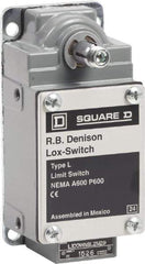 Square D - DPST, 2NO, 600 Volt Screw Terminal, Rotary Spring Return Actuator, General Purpose Limit Switch - 1, 2, 4, 12, 13 NEMA Rating, IP67 IPR Rating - Top Tool & Supply