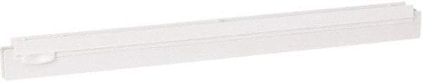 Vikan - 20" Rubber Blade Squeegee Refill - Double Edge, White, Plastic Holder - Top Tool & Supply